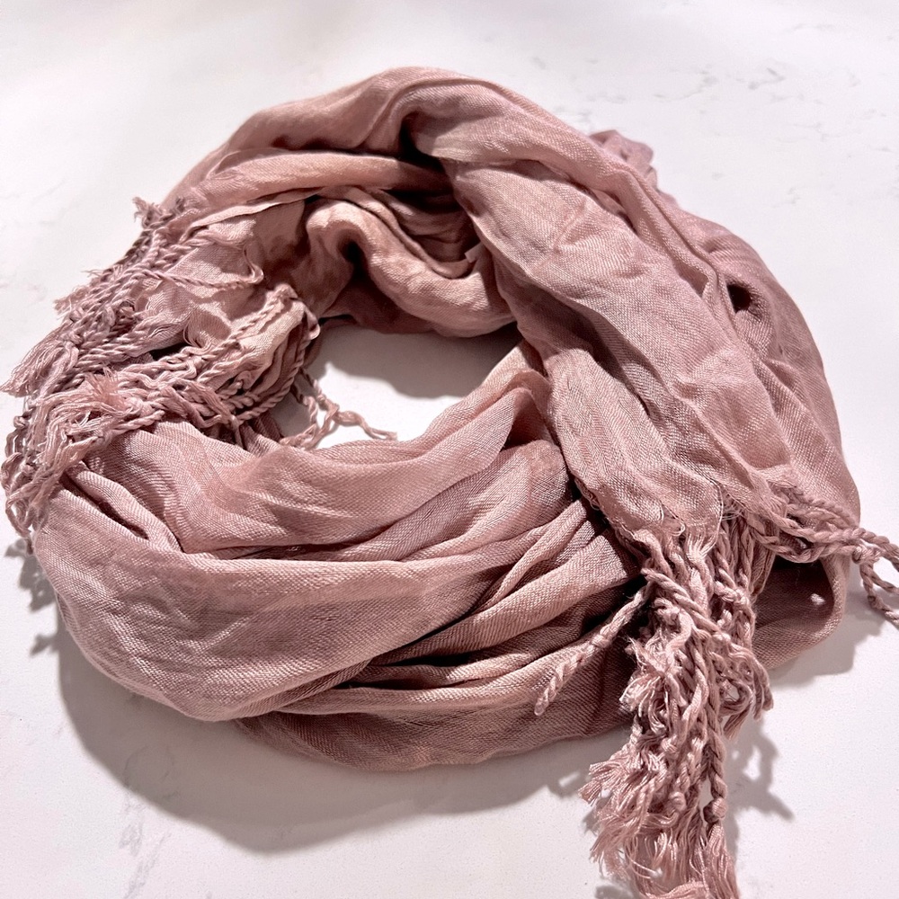 Light blush scarf wrap